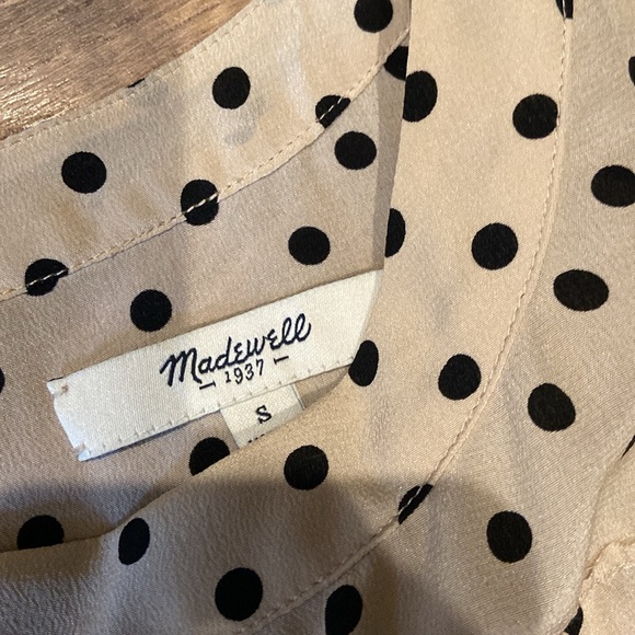 Madewell Silk Polka Dot Blouse - Picture 5 of 8
